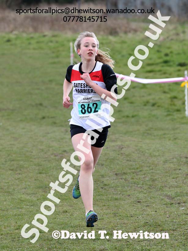Under-15 girls  NEHL Wrekenton, Gateshead. 2014 NEH, Wrekenton. Photo: David T. Hewitson/Sports for All Pics